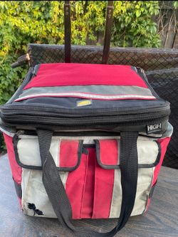 Red Rolling Cooler with Wheels – Great for BBQs & Camping