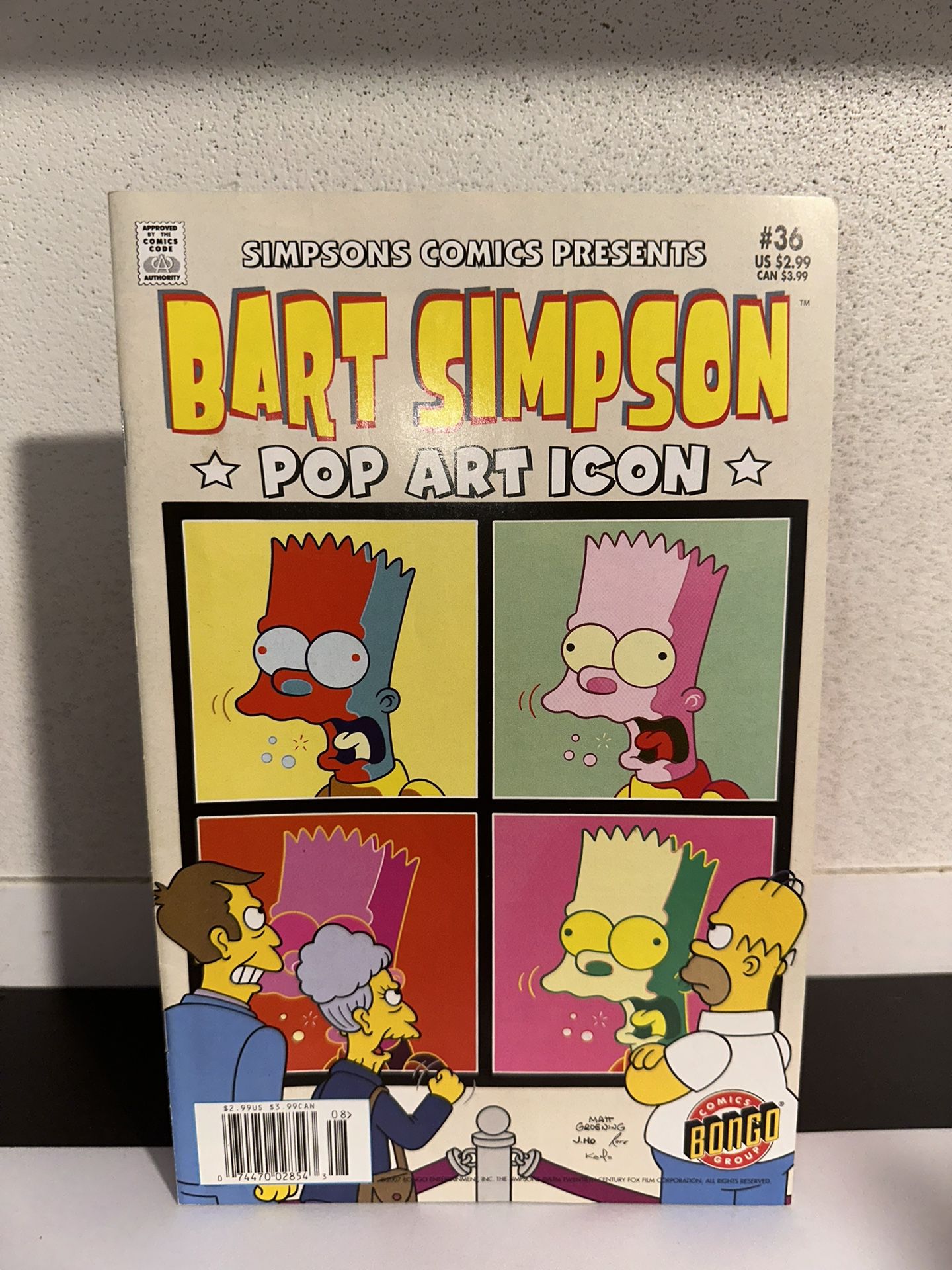 Simpsons Comics Presents Bart Simpson #36 VF; Bongo 