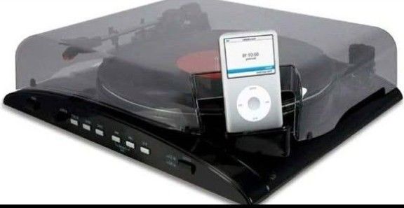 ION USB PROFILE TURNTABLE w/ iPod Dock