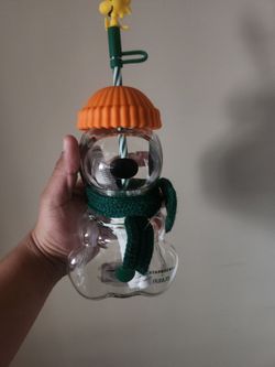 Starbucks x Peanuts Glass Snoopy Cup