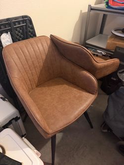 Brown accent chairs