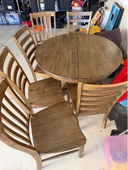 Solid Wood Table and Chairs