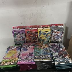 Sealed Japanese Pokemon Cards 