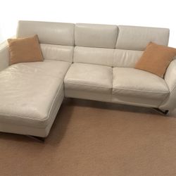 White Leather Couch