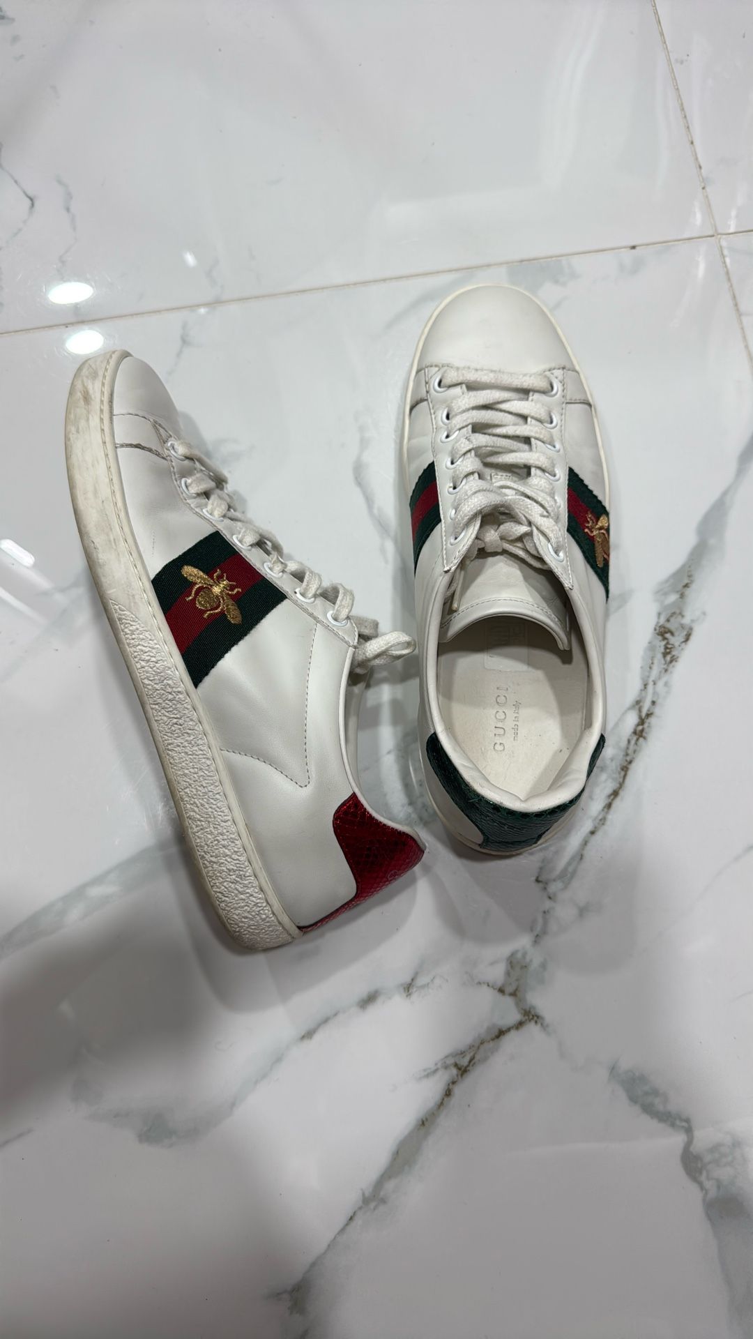 Gucci Authentic Ace Leather Sneaker Purchased From Gucci