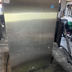 Small Refrigerator 32 1/2” Tall  21” Deep 20 1/2” Wide 