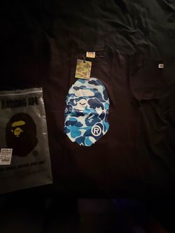 blue bape shirt