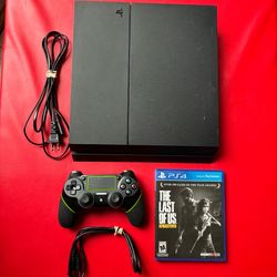 PlayStation 4 Console 500gb (PS4) w/ The Last Of Us Remastered