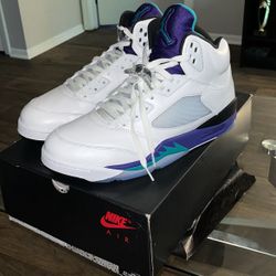 Air Jordan Grape 5's Sz 12
