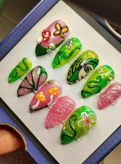 Fairy Cottagecore Press-on Nails 