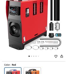 Diesel Heater, 12V 8KW Remote Control & LCD Monitor, All in One with 5L/1.3Gal Fuel Tank, Fast Heating Parking Heater for Car RV Truck Tent Garage Cam