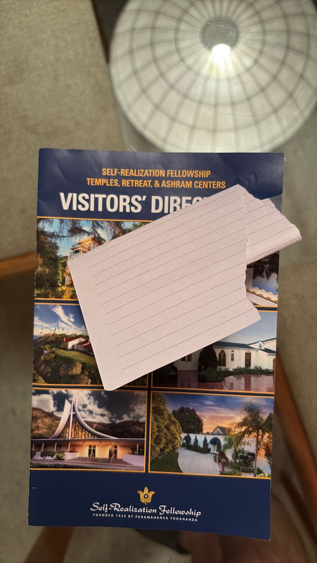 Visitors Directory. SRF. SOCAL & Arizona. Paper.