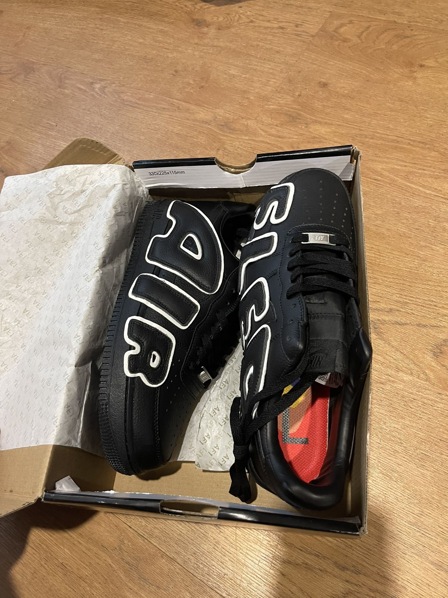 Black Air Force Flea Market Cpfm Air Force Reflective Nike Air