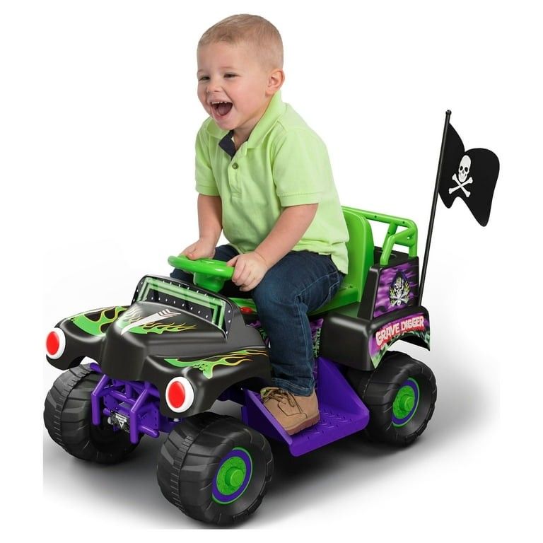 Volt Grave Digger Ride on Car Monster Truck Monster Jam Graphics