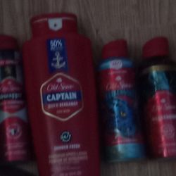 Men's Body wash Deoterant Spray Old Spice