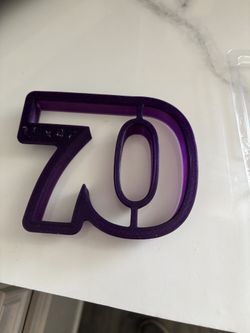 70th Cookie Cutter