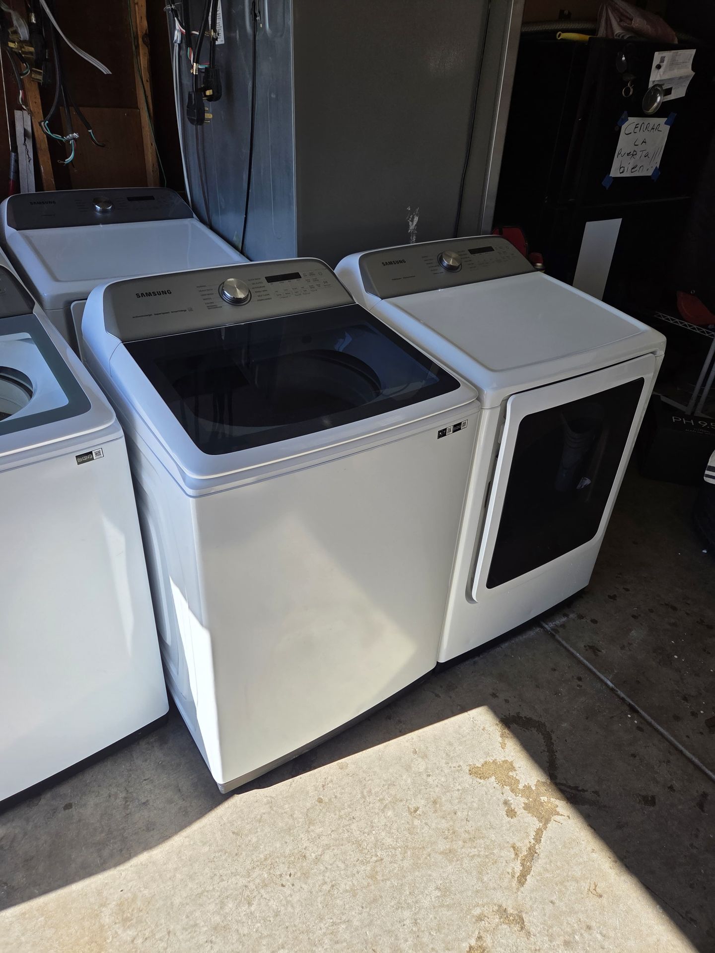 Samsung WASHER and electric dryer Large Capacity