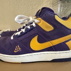Nike Delta Force 3/4 LA Lakers Size 11.5