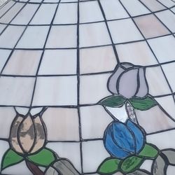 Beautiful Stained Glass Hanging Lamp Good Condition No Damage s