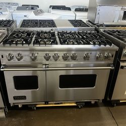 VIKING 48”WIDE ALL GAS RANGE STOVE 8 BURNERS