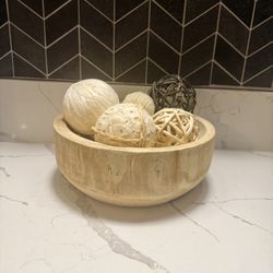 Home Decor- Wood Bowl