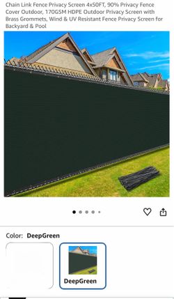 Fence Privacy Screen 4x50FT, 90% Privacy Fence Cover Outdoor Privacy Screen , Wind & UV Resistant Fence Privacy Screen for Backyard & Pool