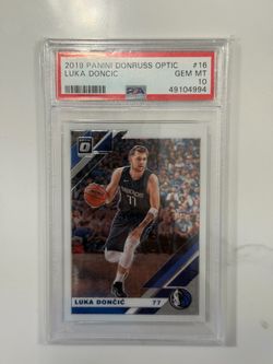 Panini 2019 Donruss Optic Luka Dončić #16 Gem MT PSA 10 Dallas Mavericks Lakers