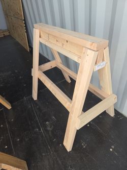 Heavy Duty Wooden Sawhorse / Job Site Work Stand