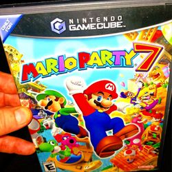 GameCube Mario Party 7 Black Label With All Inserts In Mint Condition All The Way Down To The Scratch Free Disc! Look! Works Flawless Can Be Tested