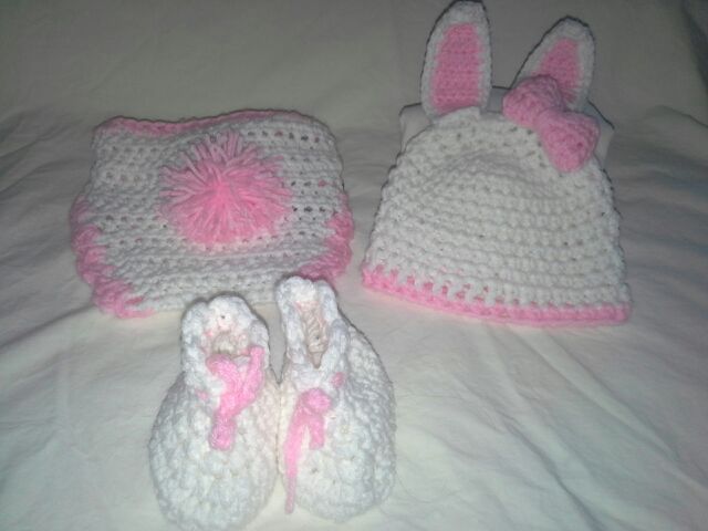 Crochet hats and diaper covers