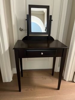 Wood Vanity with Mirror