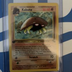 Kabuto Pokemon Card First Edition 