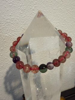 Multi-Strawberry Quartz Bracelet
