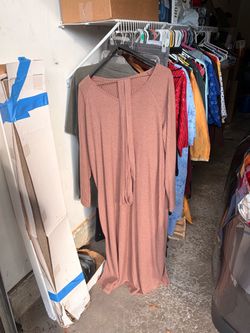 Stretch Brown Sweater Dress in an XL Size in Mint Condition