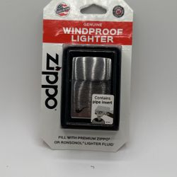 ZIPPO BRUSHED CHROME PIPE LIGHTER