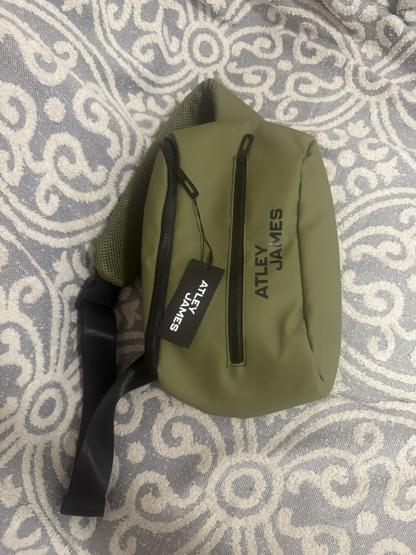 New Atley James Harmon Sling Bag Crossbody Belt Bag Fanny Pack Olive Green Mens