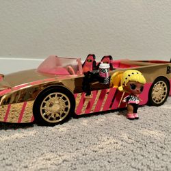LOL Surprise! Speedmatic Coupe Car Pool Dance Floor with Drag Racer Doll