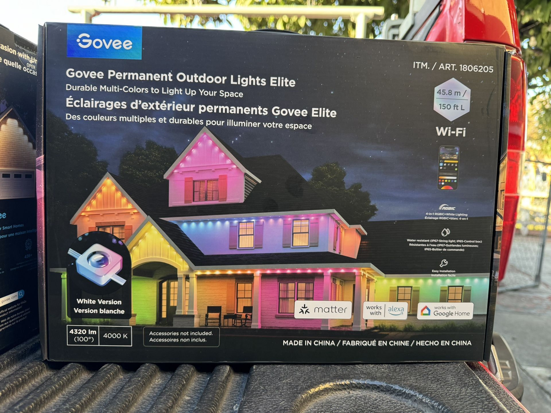 Govee Permanent Outdoor Lights Elite 150ft L /45.8m/