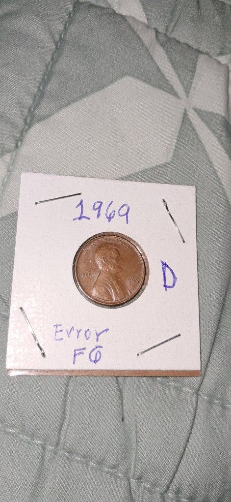 Missing Fg 1969 D PENNY