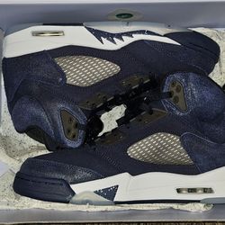Jordan 5s" Navy Blue " DS Size 10 Brand New. 