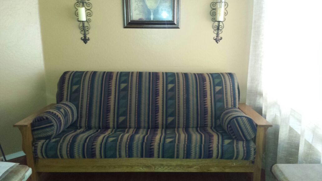 NICE WOODEN FUTON