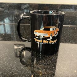 Dukes of Hazzard Black Coffee Mug 11oz Featuring General Lee Car from TV Show