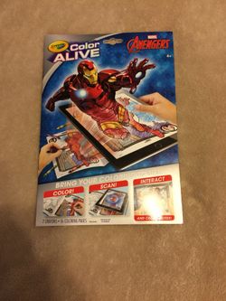Marvel Avengers Crayola Color Alive!!! New!!!