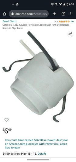 Satco 81263

Light Bulb Base Holder
