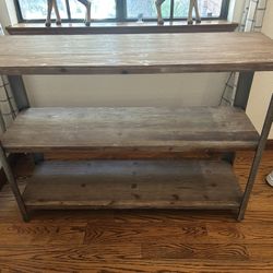 Wood And Metal Shelving ( Moving Everything Must Go)