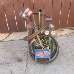 SMALL PORTABLE WELDER BRAZING SETUP