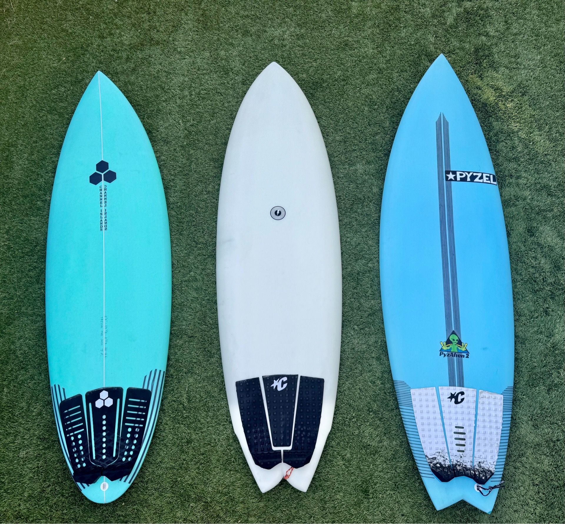 Pyzel Channel Islands Album surfboards