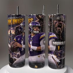 Minnesota Vikings Kyler Murray Skinny Tumbler