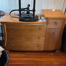 3 Drawer Dresser With Side Cabinet 