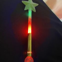 Disney Parks Tinker Bell Star Light-Up  Septor Glow Wand Color Changing Works